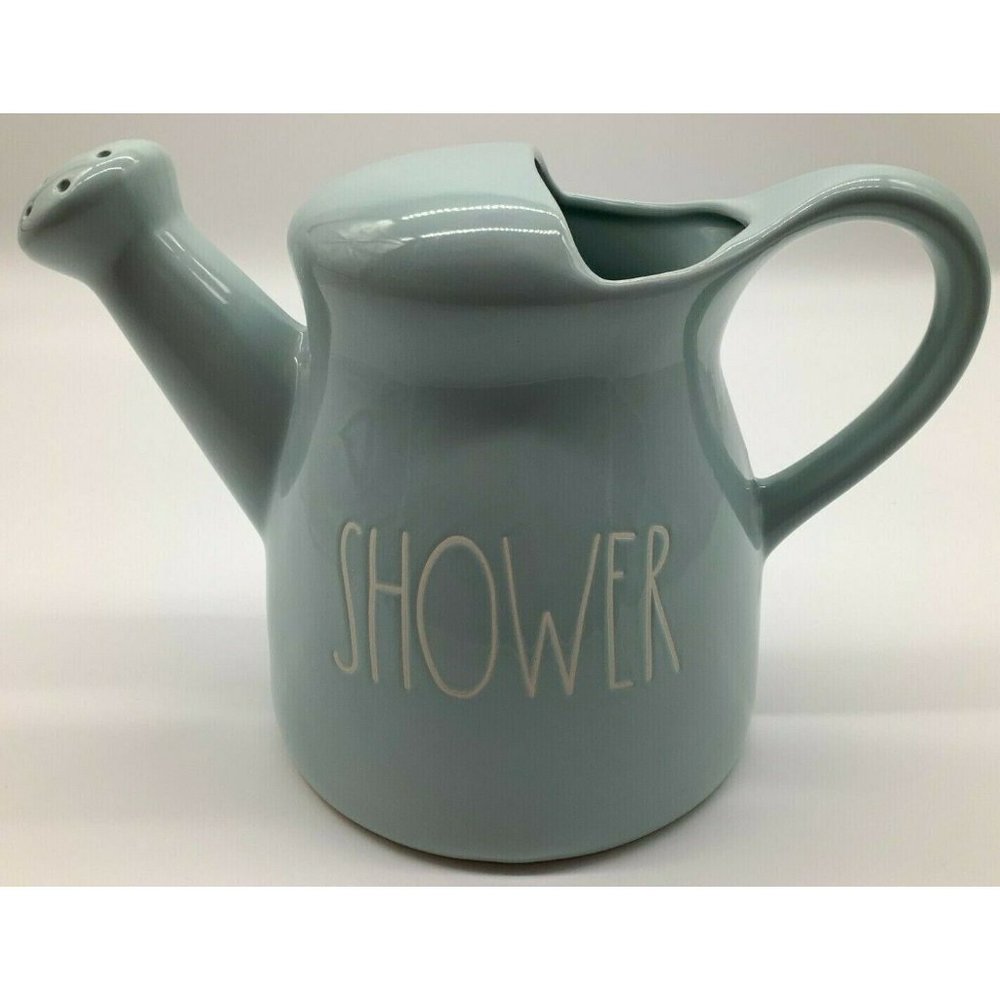 Rae Dunn Blue Watering Can "Shower"